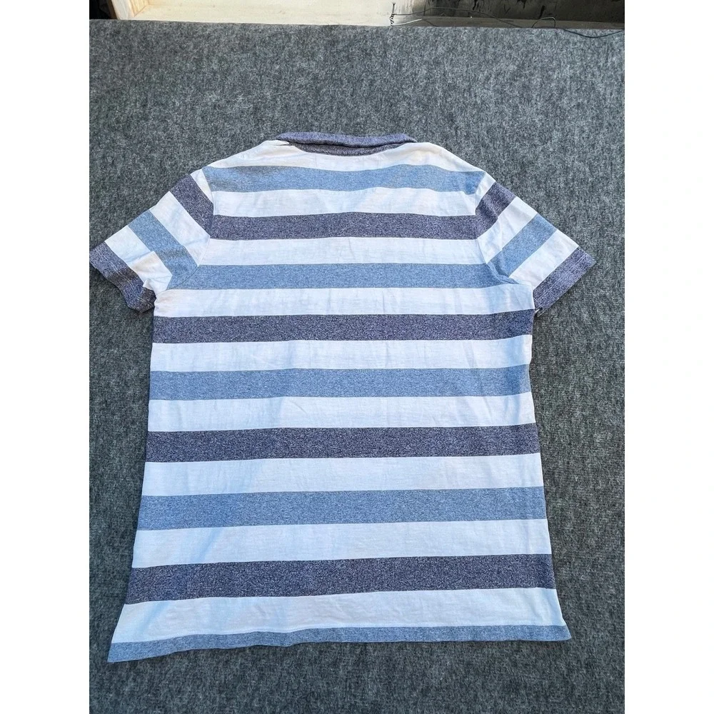 Banana Republic Mens Polo Shirt XL Extra Large Striped Standard‎ Fit